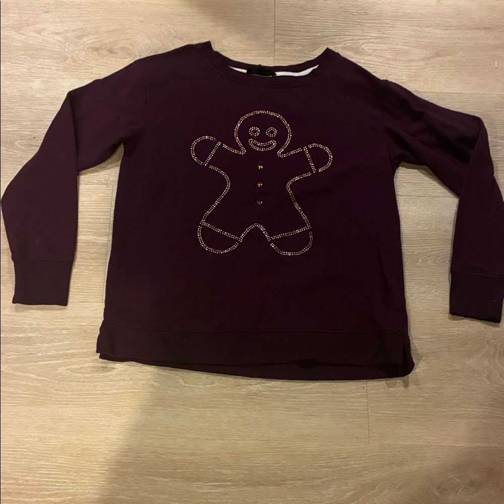 Purple Gingerbread Sweater